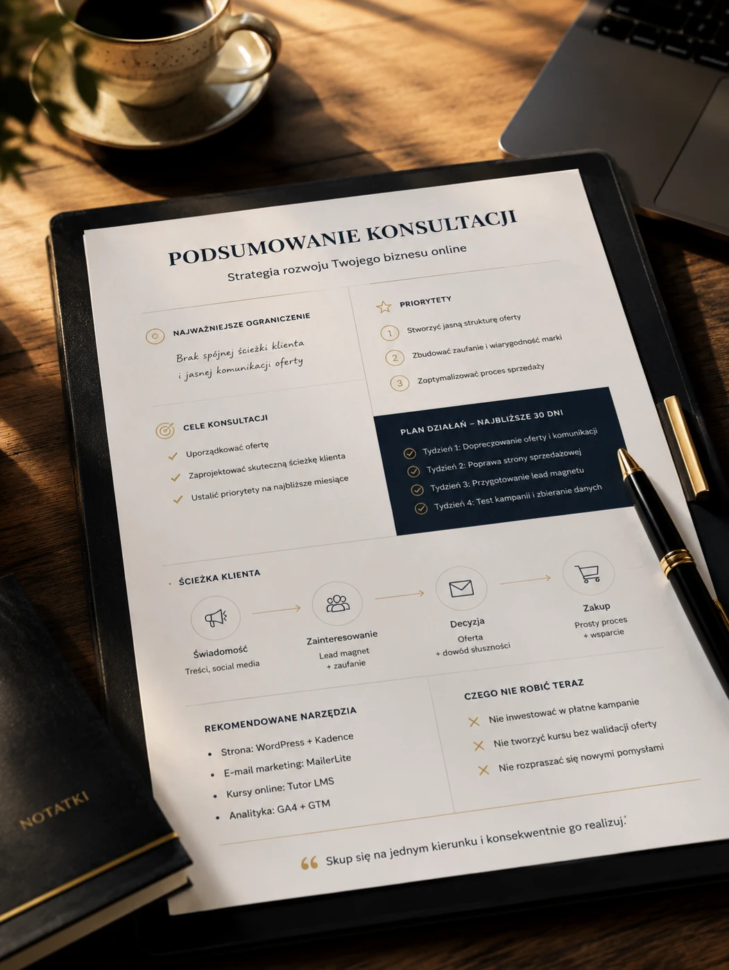Mockup podsumowania konsultacji
